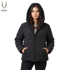 `Women’s Black Puffer Jacket – Warm, Lightweight & Stylish Winter Jacket